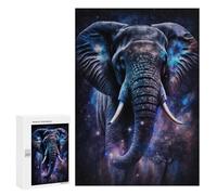 300 PCS Jigsaw Puzzles for Teenagerss Jigsaw Galactic Elephant Majesty Jigsaws for Adults Family Games For Family Fun Deal As Gifts for The Whole Family 300 PCS