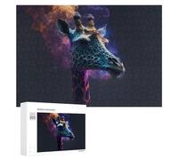 300 PCS Jigsaw Puzzles for Teenagerss Jigsaw Galactic Giraffe Cosmic Artistry -2 Jigsaw Hands-on Game Improve Memory for Birthday, Chrismas 300 PCS