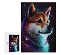 300 PCS Jigsaw Puzzles for Teenagerss Jigsaw Galactic Husky Portrait Jigsaws for Adults Family Games For Family Fun Deal As Gifts for The Whole Family 300 PCS
