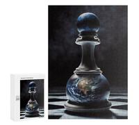 300 PCS Jigsaw Puzzles for Teenagerss Jigsaw Global Chess Piece Earth Edition Jigsaw Hands-on Game Improve Memory for Birthday, Chrismas 300 PCS