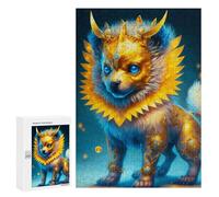 300 PCS Jigsaw Puzzles for Teenagerss Jigsaw Golden Fantasy Beast Statue Jigsaws for Adults Family Games For Family Fun Deal As Gifts for The Whole Family 300 PCS