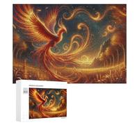 300 PCS Jigsaw Puzzles for Teenagerss Jigsaw Golden Phoenix Rising Jigsaw Hands-on Game Improve Memory for Birthday, Chrismas 300 PCS