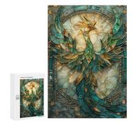 300 PCS Jigsaw Puzzles for Teenagerss Jigsaw Kintsugi Phoenix Bird Adult Jigsaw Puzzle Hands-on Game Hand Speed Race for Birthday, Chrismas 300 PCS