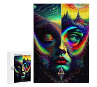 300 PCS Jigsaw Puzzles for Teenagerss Jigsaw Lady Surreal 08 Adult Jigsaw Brain Teaser Game Hand Speed Race Stress Reduction Gifts 300 PCS