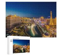 300 PCS Jigsaw Puzzles for Teenagerss Jigsaw Las Vegas Strip Night Lights -1 Puzzle for Adults Relax Games Improve Memory for Birthday, Chrismas 300 PCS