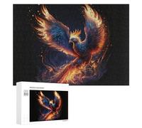 300 PCS Jigsaw Puzzles for Teenagerss Jigsaw Phoenix Rise Mythical Firebird Artwork Puzzle for Adults Relax Games Improve Memory for Birthday, Chrismas 300 PCS