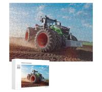 300 PCS Jigsaw Puzzles for Teenagerss Jigsaw Powerful Tractor in Action on Farm Field Jigsaw Hands-on Game Improve Memory for Birthday, Chrismas 300 PCS