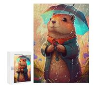 300 PCS Jigsaw Puzzles for Teenagerss Jigsaw Rainy Groundhog Day Adult Jigsaw Brain Teaser Game Hand Speed Race Stress Reduction Gifts 300 PCS