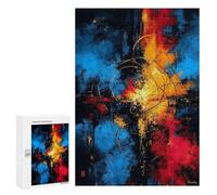 `300 PCS Jigsaw Puzzles for Teenagerss Jigsaw Target of Origin - Abstract Circles And Colors Jigsaw for Adults Family Games Birthday Present Deal As Gifts for The Whole Family 300 PCS