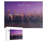 300 PCS Jigsaw Puzzles for Teenagerss Jigsaw Venice Gondolas at Twilight Puzzle for Adults Relax Games Improve Memory for Birthday, Chrismas 300 PCS