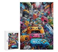 300 PCS Jigsaw Puzzles for Teenagerss Jigsaw Video Game Controllers A Visual Symphony -2 Jigsaw Hands-on Game Improve Memory for Birthday, Chrismas 300 PCS