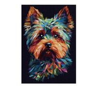 300 PCS Jigsaw Puzzles for Teenagerss Jigsaw Yorkshier Terrier Abstract Jigsaw Fun Games Wall Decoration Unique Birthday And Gifts 300 PCS