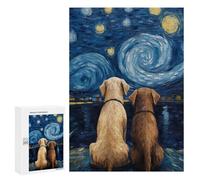 300 PCS Jigsaw Puzzles for Teenagerss Labrador Love Couple Jigsaw for Adults Hands-on Game Difficult Hard Unique Birthday And Gifts 300 PCS