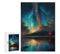 300 PCS Jigsaw Puzzles for Teenagerss Lightning from The Heavens Puzzles for Adults DIY Toys Difficult Challenge Stress Reduction Gifts 300 PCS