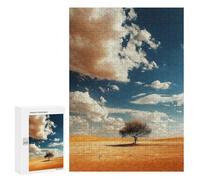 300 PCS Jigsaw Puzzles for Teenagerss Lone Tree Desert Watch Puzzles for Adults DIY Toys Difficult Challenge Stress Reduction Gifts 300 PCS