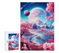300 PCS Jigsaw Puzzles for Teenagerss Luminous Planet Jigsaws for Adults Hands-on Game Presents for Women Help The Brain Exercise 300 PCS