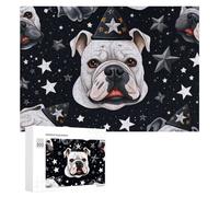 300 PCS Jigsaw Puzzles for Teenagerss Magical Bulldog in Space Jigsaw Puzzle Toy Wall Decor Difficult Hard Unique Birthday And Xmas Gifts 300 PCS