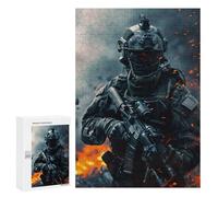 300 PCS Jigsaw Puzzles for Teenagerss Military Soldier in Action Puzzle for Adults Relaxing Games Improve Memory Fun Activities at Home 300 PCS