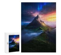 300 PCS Jigsaw Puzzles for Teenagerss Mountain Peak Sunset Puzzles for Adults Brain Teaser Game Analysis And Logic Christmas Birthday Gifts 300 PCS