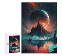 300 PCS Jigsaw Puzzles for Teenagerss Mystical Alien Landscape -1 Puzzle for Adults Relaxing Games Improve Memory Fun Activities at Home 300 PCS