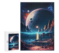 300 PCS Jigsaw Puzzles for Teenagerss Mystical Planet Oasis Jigsaw for Adults Hands-on Game Difficult Hard Unique Birthday And Gifts 300 PCS