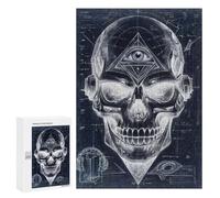 300 PCS Jigsaw Puzzles for Teenagerss Negative Minds Eye Skull Adult Jigsaw Toy Wall Decor Precision Cutting Unique Birthday And Gifts 300 PCS