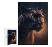 300 PCS Jigsaw Puzzles for Teenagerss Panther Rain Jigsaws for Adults Hands-on Game Presents for Women Help The Brain Exercise 300 PCS