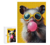 300 PCS Jigsaw Puzzles for Teenagerss Possum Bubblegum Jigsaw for Adults Hands-on Game Difficult Hard Unique Birthday And Gifts 300 PCS