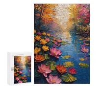 300 PCS Jigsaw Puzzles for Teenagerss Rivers Roses Sunset Puzzles for Adults Brain Teaser Game Analysis And Logic Christmas Birthday Gifts 300 PCS