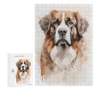 300 PCS Jigsaw Puzzles for Teenagerss Saint Bernard Dog Jigsaw for Adults Hands-on Game Difficult Hard Unique Birthday And Gifts 300 PCS