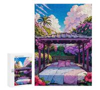 300 PCS Jigsaw Puzzles for Teenagerss Serene Garden Retreat Jigsaw Puzzle Toy Wall Decor Difficult Hard Unique Birthday And Xmas Gifts 300 PCS