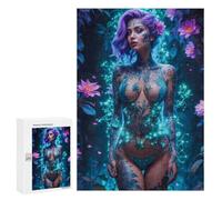 300 PCS Jigsaw Puzzles for Teenagerss Sexy Flower Girl Puzzles for Adults Brain Teaser Game Analysis And Logic Christmas Birthday Gifts 300 PCS