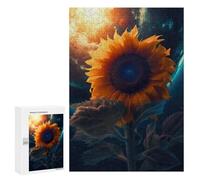 300 PCS Jigsaw Puzzles for Teenagerss Sunflower Earth Sun Moon Jigsaw for Adults Hands-on Game Difficult Hard Unique Birthday And Gifts 300 PCS