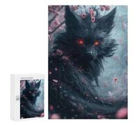 300 PCS Jigsaw Puzzles for Teenagerss The Demon Kitsune Fox Jigsaw for Adults Hands-on Game Difficult Hard Unique Birthday And Gifts 300 PCS
