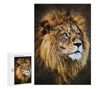 300 PCS Jigsaw Puzzles for Teenagerss The Lion Puzzle For Teenagerss Difficult Challenge Educational Challenge Family Fun & Game Night 300 PCS