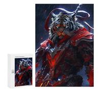 300 PCS Jigsaw Puzzles for Teenagerss Tiger Warrior Armor Statue-2 Puzzle For Teenagerss Difficult Challenge Educational Challenge Family Fun & Game Night 300 PCS