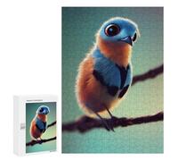 300 PCS Jigsaw Puzzles for Teenagerss Whimsical Feathered Friend on Perch Puzzle for Adults Relaxing Games Improve Memory Fun Activities at Home 300 PCS