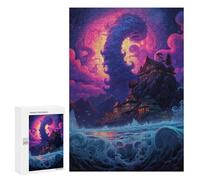 300 PCS Jigsaw Puzzles for Teenagerss Whispering Waves A Mystical Coastal Retreat Puzzle for Adults Relaxing Games Improve Memory Fun Activities at Home 300 PCS