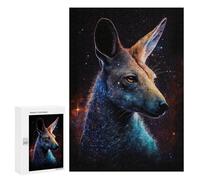300 PCS Jigsaw Puzzles- Galactic Kangaroo Portrait -1 Jigsaw for Adults Relaxing Games Staycation Kill Time Deal As Gifts for The Whole Family 300 PCS