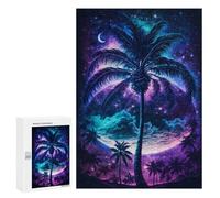 300 PCS Jigsaw Puzzles Galactic Palm Paradise -1 Jigsaws for Adults Anti-Stress Toys Staycation Kill Time Parent-child Interaction 300 PCS
