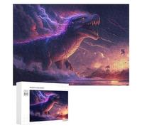 300 PCS Jigsaw Puzzles Godzilla Vs. Dinosaurs Epic Battle Jigsaw for Adults Fun Games Perfect Decoration Unique Gifts for Birthday And Christmas 300 PCS