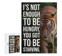 300 PCS Jigsaw Puzzles Hungry Vs Starving Jigsaw Puzzles for Teenagerss But Fun And Humorous Every Piece Is Unique - Learning Educational Toys 300 PCS