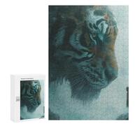 300 PCS Jigsaw Puzzles- Journey to The Wild A Giant Tiger Encounter Jigsaw for Adults Relaxing Games Staycation Kill Time Deal As Gifts for The Whole Family 300 PCS