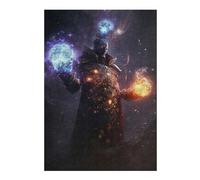 300 PCS Jigsaw Puzzles Magical Warrior with Fire And Ice Balls Adult Jigsaw Puzzle Hands-on Game Hand Speed Race Unique Gifts for Birthday And Christmas 300 PCS