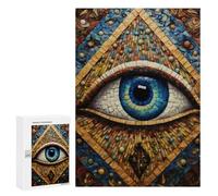 300 PCS Jigsaw Puzzles Mosaic Eye Artwork Jigsaws for Adults Puzzle For Family Fun Difficult And Challenge Educational Family Game 300 PCS