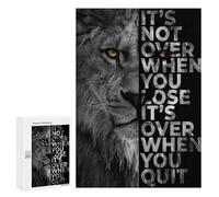 300 PCS Jigsaw Puzzles Never Give Up Jigsaw for Teenagerss Precision Cutting Fun Activities at Home Challenging Game And Family Play 300 PCS