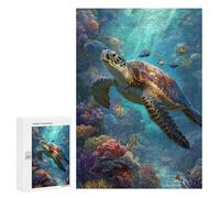 300 PCS Jigsaw Puzzles Ocean Life Coral Reef Scene-1 Adult Jigsaw Puzzles Enhance Memory Educational Challenge Toys Educational Games 300 PCS