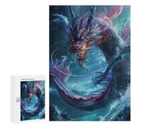 300 PCS Jigsaw Puzzles Oceanic Serpent Artwork Jigsaws for Adults Puzzle For Family Fun Difficult And Challenge Educational Family Game 300 PCS