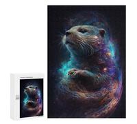 300 PCS Jigsaw Puzzles Otter Animal Wild Jigsaw for Adults Fun Games Perfect Decoration Unique Gifts for Birthday And Christmas 300 PCS