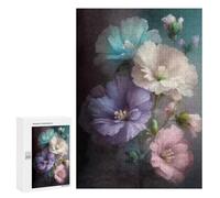 300 PCS Jigsaw Puzzles Pastel Flowers Bouquet Wall Art Print Jigsaw for Teenagerss Precision Cutting Fun Activities at Home Challenging Game And Family Play 300 PCS